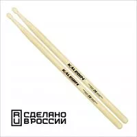 2B Барабанные палочки, граб, деревянный наконечник, Kaledin Drumsticks, 7KLHB2B