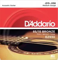 EZ930 AMERICAN BRONZE 85/15 Струны для акустической гитары Medium 13-56 D`Addario