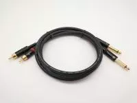 Кабель аудио 2хRCA-2хJack, 2м, ZZcable, E57-2RCA-2J-0200-0