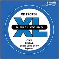 XB170TSL Nickel Wound Tapered Отдельная струна для бас-гитары, .170, Super Long Scale, D'Addario