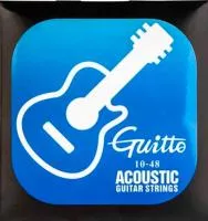 Комплект струн для акустической гитары, 10-48, Guitto, GSA-010