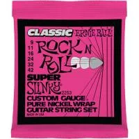 2253 Pure Nickel Комплект cтрун для электрогитары, никель, 9-42, Ernie Ball
