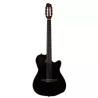 032181 ACS SLIM Nylon Black HG Электро-акустическая гитара, Godin
