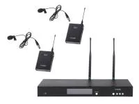 Беспроводная микрофонная система, 2 петличных микрофона, LAudio, RWS-2BLV