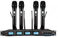 Беспроводная микрофонная система, 4 ручных передатчика, LAudio, LS-214-M