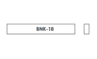 Заготовка верхнего порожка для гитары, кость, Hosco, BNK-18  рис.2 