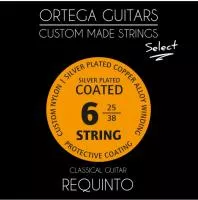 Select Комплект струн для акустической гитары, с покрытием, Ortega, RQS