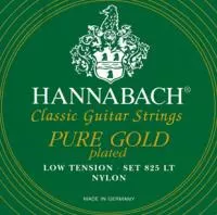 825LT Green PURE GOLD Комплект струн для классической гитары нейлон/позолоченные Hannabach