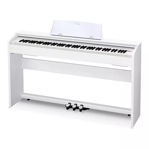 Privia Цифровое пианино со стойкой и педалями, белое, Casio, PX-770WE  рис.2 