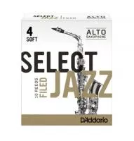 Select Jazz Filed Трости для саксофона альт, размер 4, мягкие (Soft), 10шт, Rico, RSF10ASX4S