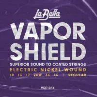 Vapor Shield Комплект струн для электрогитары, никелированные, Regular, 10-46, La Bella, VSE1046