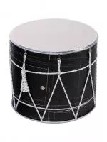 Барабан кавказский 14", цвет черный мрамор, с чехлом, MEZZO, MZ-B14mbk
