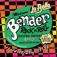 The Bender Medium Комплект струн для электрогитары, никелированные, 11-52, La Bella, B1152