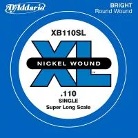 XB110SL Nickel Wound Отдельная струна для бас-гитары, никелированная, .110, Super Long, D'Addario