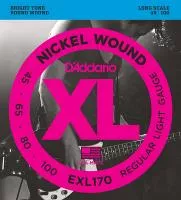 EXL170 XL NICKEL WOUND Струны для бас-гитары Long Regular Light 45-100 D`AddarioEXL170 XL NICKEL WOU