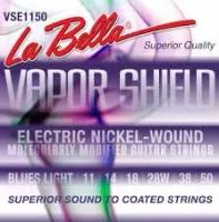 VSE1150 Vapor Shield Комплект струн для электрогитары, никелированные, Blues Light, 11-50, La Bella