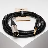 Кабель инструментальный, XLRM-6.35мм моно, 2м, SHNOOR, IC124-XMJM-2m