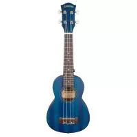 Mahogany Series Укулеле сопрано, с чехлом, синий, Cascha, HH-2266