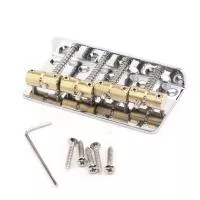 Бридж для бас-гитары Precision/Jazz Bass, хром, Musiclily, MX1281CR