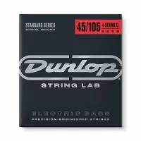 Комплект струн для бас-гитары, никелированные, Medium Light, 45-105, ExLong Scale, Dunlop, DBN45105XL