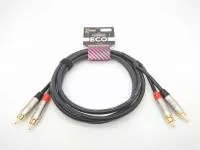 Кабель аудио 2хRCA-2хRCA, 2м, ZZcable, E27-2RCA-2RCA-0200-0