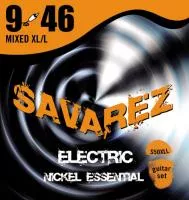 Essential Комплект струн для электрогитары, никелированные, 9-46, Savarez, S50XLL