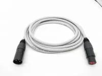 Кабель микрофонный 1м, серый, ZZcable, E1-XLR-M-F-0100-8