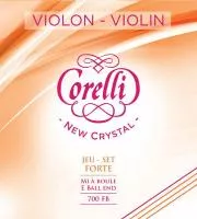 Corelli New Crystal Комплект струн для скрипки, сильное натяжение, шарик, Savarez, 700FB