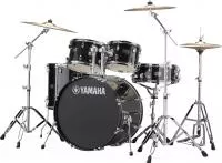 Rydeen Барабанная установка со стойками, черная, (2 коробки), Yamaha, RDP2F5-BLG