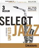 RRS10ASX3M Select Jazz Трости для саксофона альт, размер 3, средние (Medium), 10шт, Rico