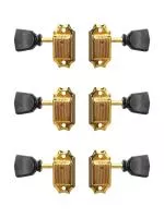Колки для гитары 3+3, золото, Gotoh, SD90-SLB-GG-L3+R3
