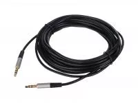 Кабель AUX Jack 3.5мм(m)-Jack 3.5мм(m), 5м, ПВХ, GoPower, 00-00032068