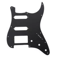 Пикгард для электрогитары Fender Stratocaster HSS, 1 слой, черная, Musiclily, MX0315
