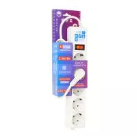 SPG-B-6-WHITE(ОТКР) PowerCube Фильтр-удлинитель 1.9м, (Откр. упаковка), Электрическая мануфактура