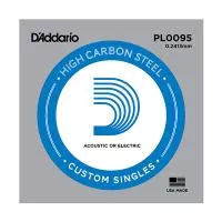 PL0095 Plain Steel Отдельная струна без обмотки, сталь, .0095, D'Addario