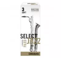 Select Jazz Filed Трости для саксофона баритон, размер 3, мягкие (Soft), 5шт, Rico, RSF05BSX3S