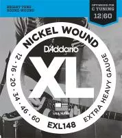 EXL148 XL NICKEL WOUND Струны для электро-гитары Extra Heavy 12-60 D`Addario
