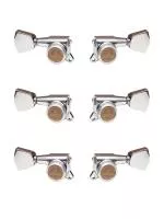 Колки для гитары 3+3, локовые, хром, Gotoh, SG381-MGT-04-C-L3+R3