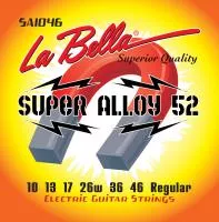 Super Alloy 52 Комплект струн для электрогитары 010-046 La Bella, SA1046