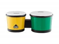 NINO19G/Y Бонго 6,5" х 7,5", пластик АБС, зеленый/желтый, Meinl