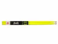 Fluorescent Lemon 7А Барабанные палочки, граб, деревянный наконечник, Leonty, LFL7A