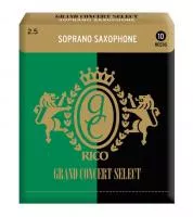 RGC10SSX250 Grand Concert Select Трости для саксофона сопрано, размер 2.5, 10шт, Rico