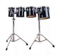 Комплект оркестровых барабанов, 6"/8"/10"/12", со стойками , Ludwig, LECT62CCG