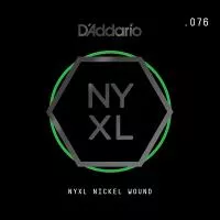 NYNW076 NYXL Отдельная струна для электрогитары, никелированная, 076, D'Addario