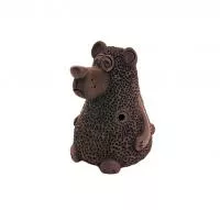 SD06 Свистулька большая Медведь, черная, Керамика Щипановых