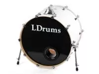 Бас-барабан 22" x 18", белый, LDrums, 5001011-2218