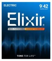NANOWEB Комплект струн для электрогитары, Super Light, 9-42, Elixir, 12002