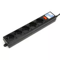 SPG-B-0,5M-BLACK PowerCube Фильтр-удлинитель 0.5м 10А/2,2кВт, Электрическая мануфактура