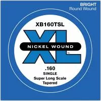 XB160TSL Nickel Wound Tapered Отдельная струна для бас-гитары, .160, Super Long Scale, D'Addario