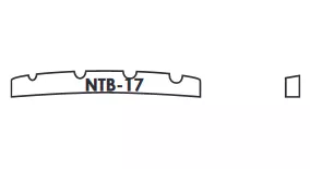 Верхний порожек для бас-гитары, латунь, Hosco, NTB-17  рис.2 